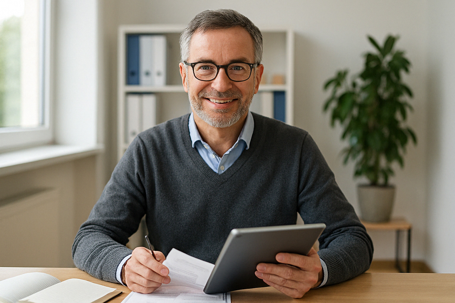 Freundliches Porträtfoto eines Psychologen des KFV